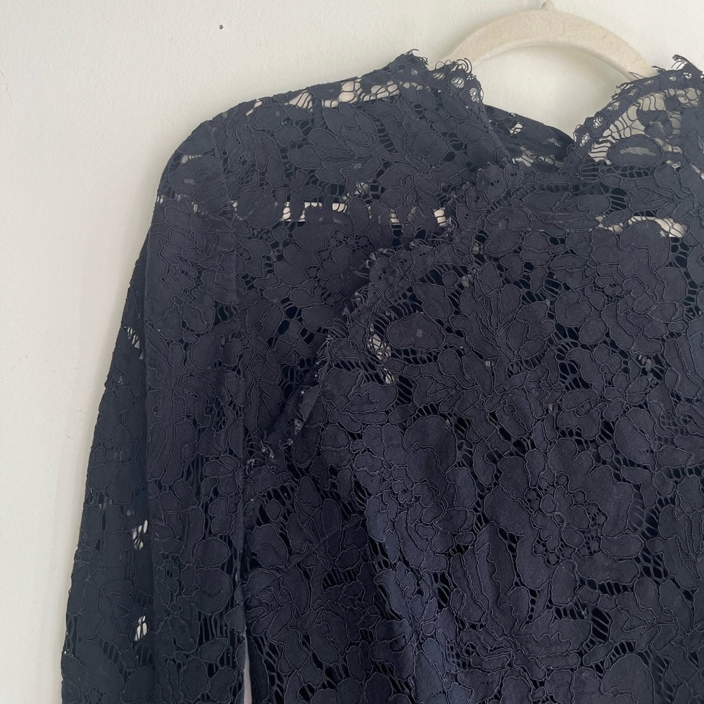 SAU LEE Mara Black Lace Dress Size 10 - Picture 8 of 12